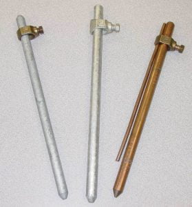 earth spikes for an electric fence